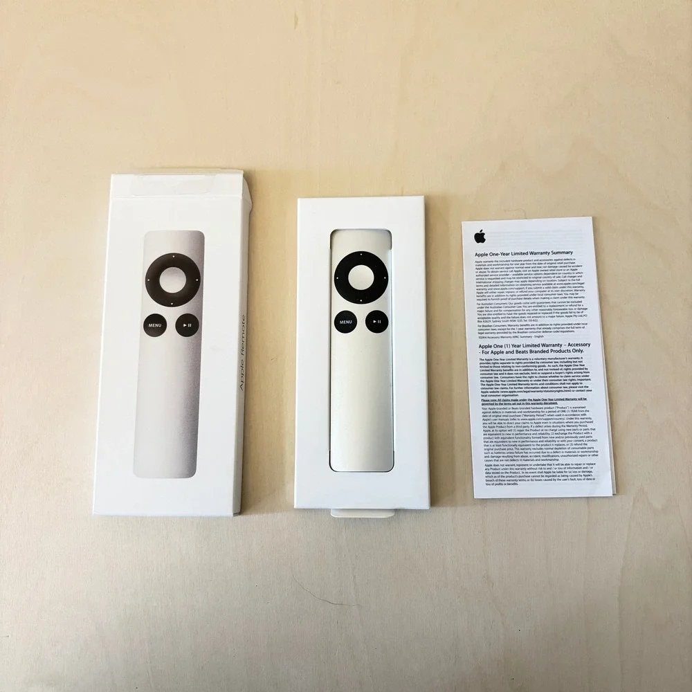 Apple Remote A1294 Silver New Open Box Aluminum Controller 2nd/3rd Gen Apple TV